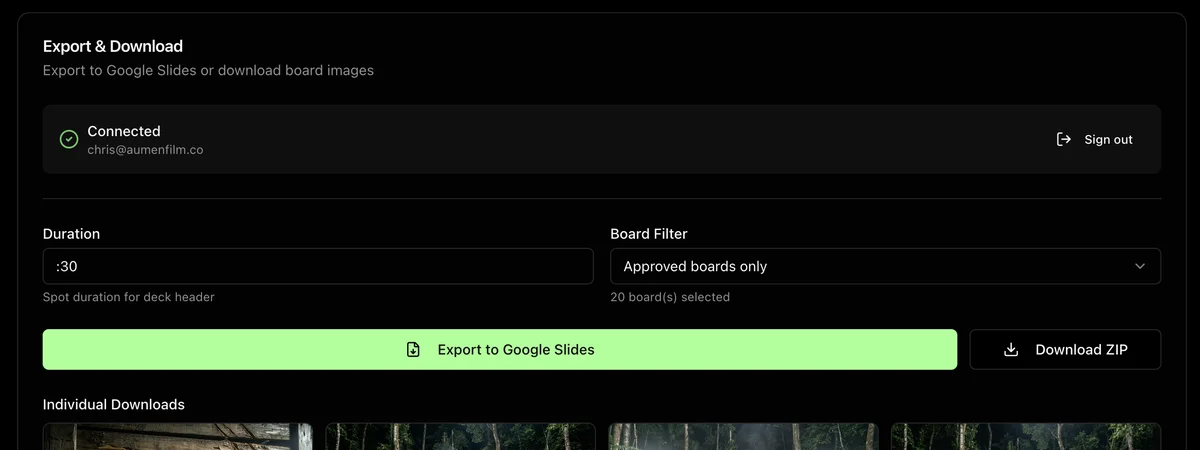 One-Click Deck Export